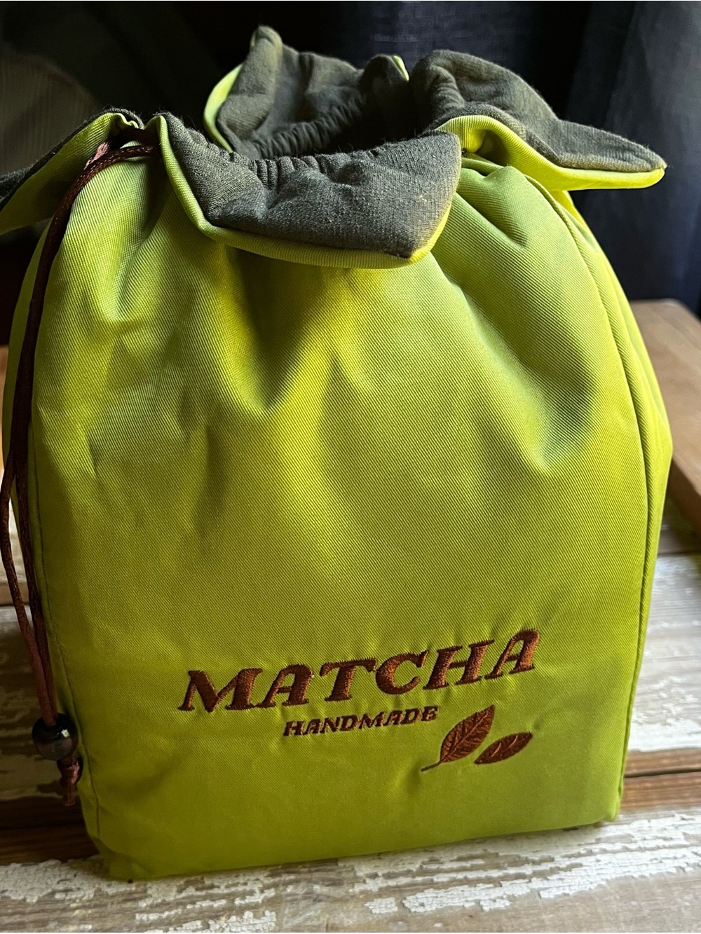Matcha Tea Kit with Cup, Drawstring Pouch and Utensils